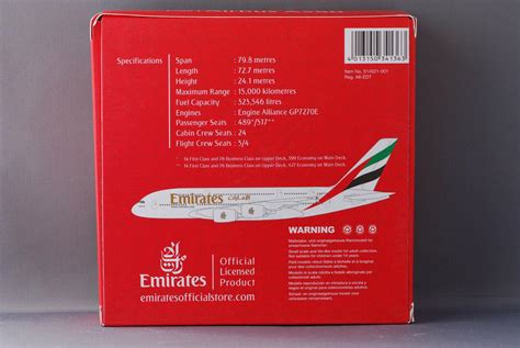 Herpa Wings Emirates Airbus A380, A6-EDT, 1:500, #514521-001 | #3127519171