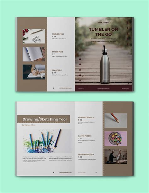 Sample Stationery Catalog Template in InDesign, Word, PDF - Download ...