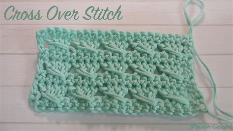 Cross-Stitch Crochet Afghan Patterns - Crossed Double Crochet Afghan Block Pattern Oombawka ...