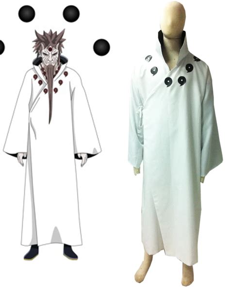 Naruto Otsutsuki Hagoromo Overcoat Cosplay Costume Tailor Made-in Anime Costumes from Novelty ...