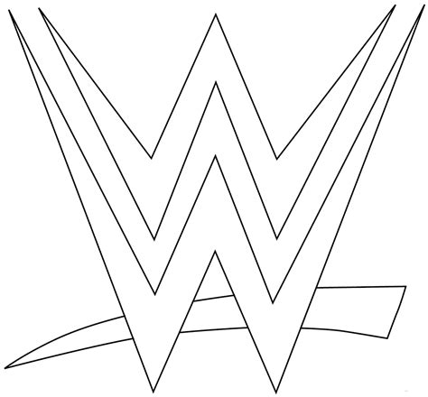 Free Printable World Wrestling Entertainment Or WWE Coloring Pages