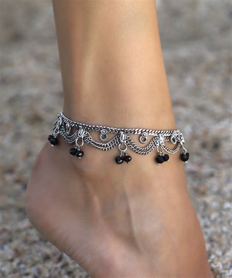 Anklet ankle bracelet anklet for women silver plated | Etsy