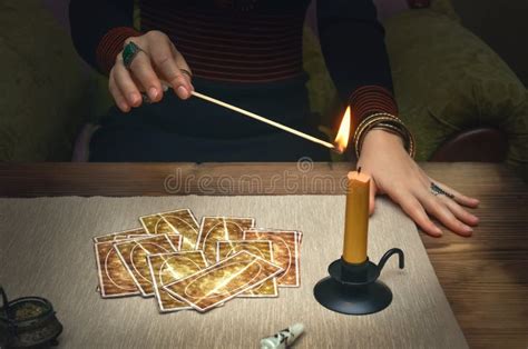 Tarot Cards. Future Reading. Fortune Teller Concept. Stock Photo ...