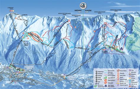 Brevent and Flegere piste map