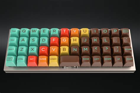 1970s Color Scheme Keyboard Buttons by Massdrop | Clutter Magazine