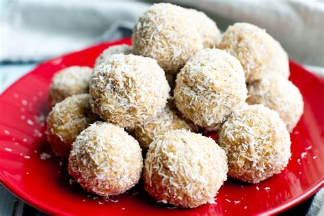 No-Bake Peanut Butter Snowballs - Happy Healthy Mama