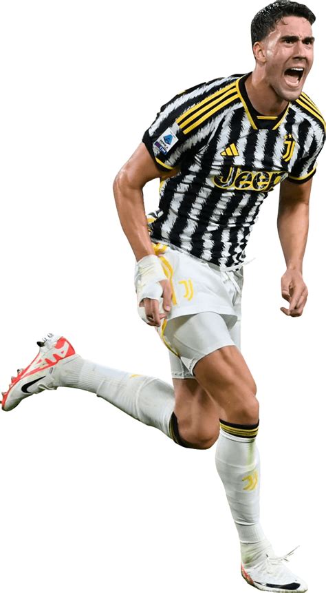 Dusan Vlahovic Juventus football render - FootyRenders