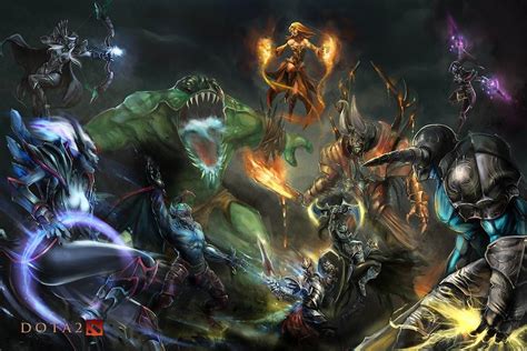 Amazon.com: Dota 2, Game Poster 24in x 36in: Posters & Prints