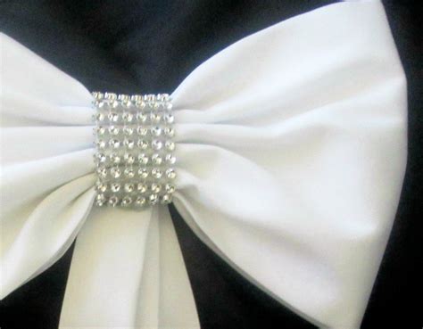 Pew Bows with Rhinestones Set of 4 Pew Bows by shannonkristina