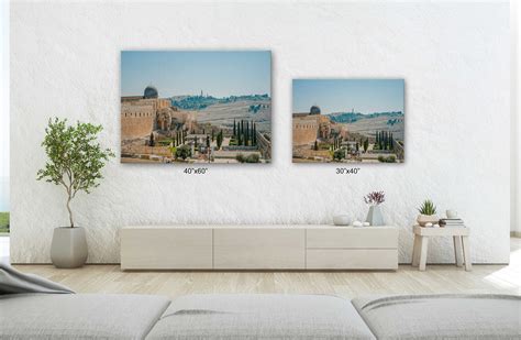 Famous Places Art Canvas-jerusalem Western Wall Art Canvas | Etsy