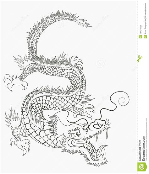 Chinese Dragon Royalty Free Stock Photos - Image: 14434028 | Chinese dragon drawing, Chinese ...