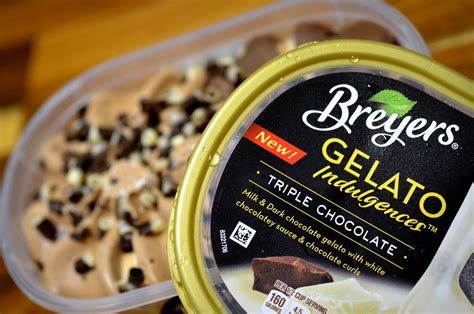 food and ice cream recipes: REVIEW: Breyers Triple Chocolate Gelato Indulgences