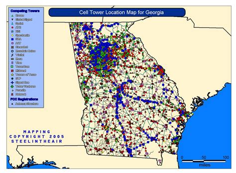 Cell Tower Location Maps for each State – Cell Tower