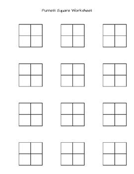 Printable Punnett Square