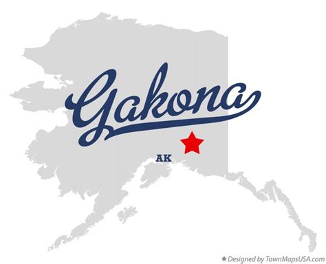 Map of Gakona, AK, Alaska