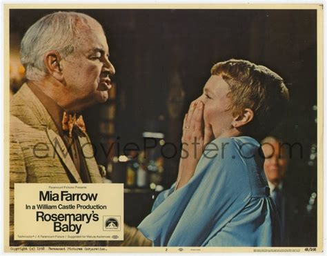 eMoviePoster.com: 8d802 ROSEMARY'S BABY LC #2 1968 Sidney Blackmer looking at frightened Mia ...