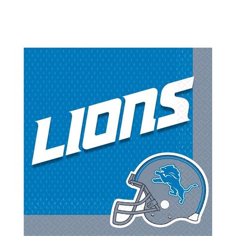 Detroit Lions Lunch Napkins 36ct | Party City