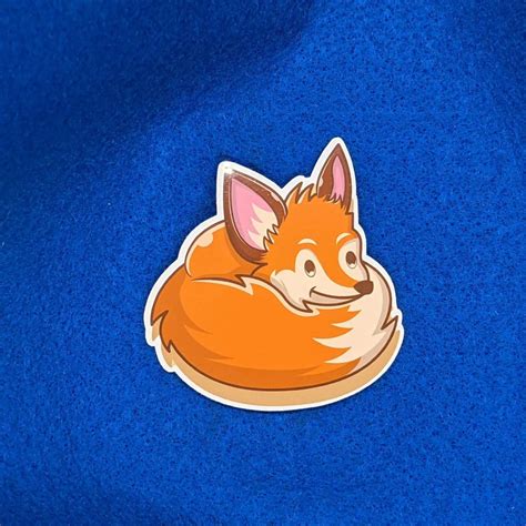 Cute Cartoon Fox Sticker | Vinyl | Perfect for Laptops, Phones, Cars, Planners - Five Stickers