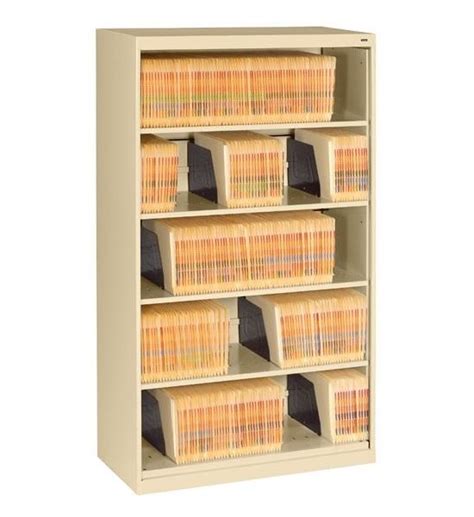 Medical File Cabinets Open 5 Shelf