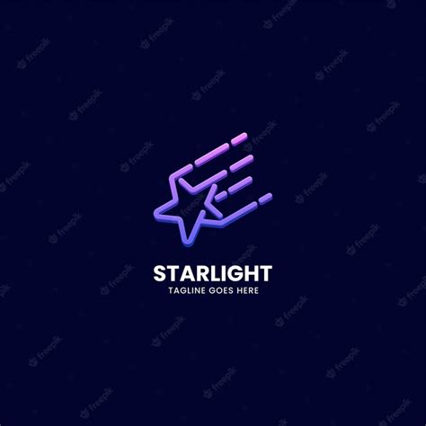 Premium Vector | Vector Logo Illustration Starlight Line Art Gradient Style