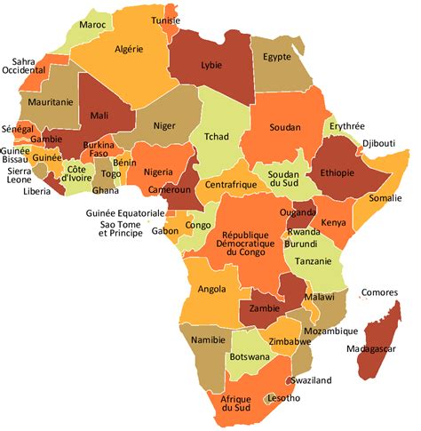 Carte de l'Afrique