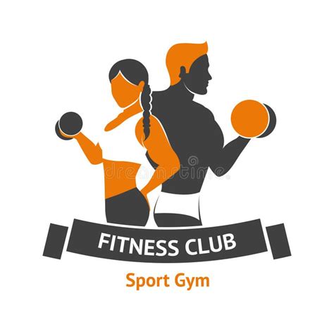 Logo de centre de fitness illustration de vecteur. Illustration du ...