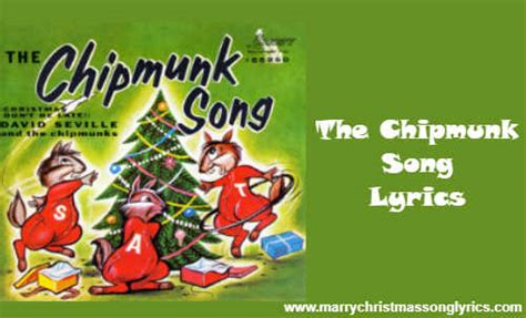 The Chipmunk Song Lyrics | Printable Pdf The Chipmunk Song