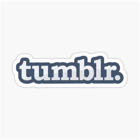 "Tumblr Logo" Sticker by Elaine05 | Redbubble