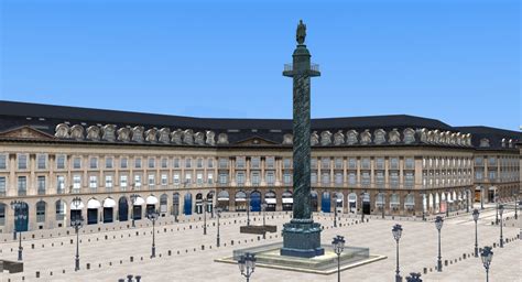 3D place vendome paris - TurboSquid 1292604