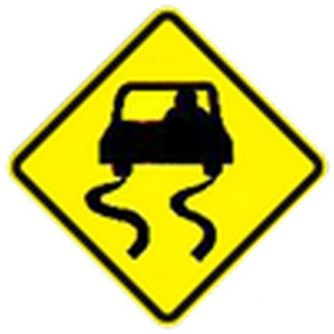 Slippery Road Sign - ClipArt Best