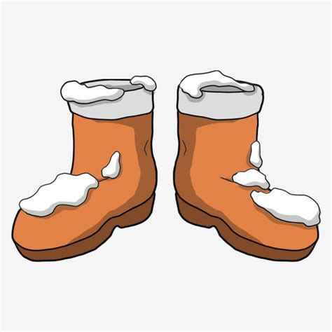 Boot PNG Image, Falling Snow Boots Beautiful Boots Cartoon Boots Boots Illustration, White Snow ...