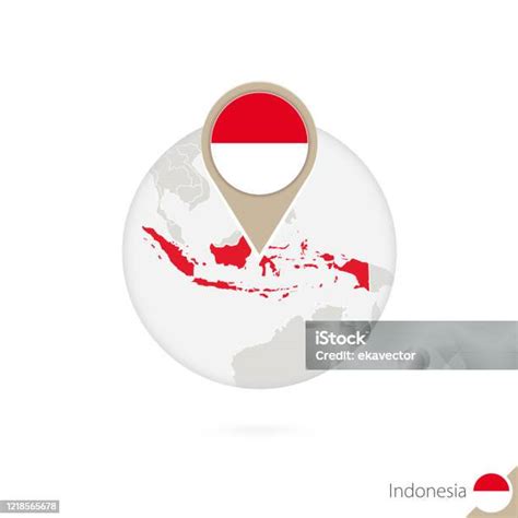 Indonesia Peta Dan Bendera Dalam Lingkaran Peta Indonesia Pin Bendera Indonesia Peta Indonesia ...