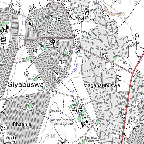 2529AA SIYABUSWA Map by Chief Directorate: National Geo-spatial Information | Avenza Maps