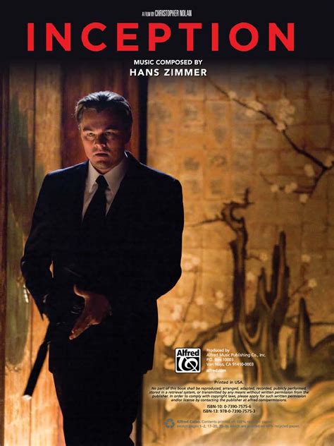 Inception (Piano) by Hans Zimmer| J.W. Pepper Sheet Music