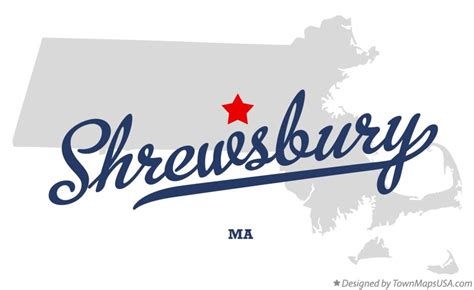 Map of Shrewsbury, MA, Massachusetts