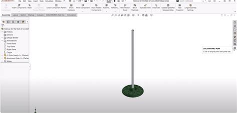 Festivus Aluminum Pole - SOLIDWORKS Tutorial - TriMech