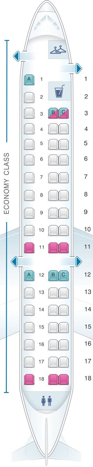 Seat Map American Airlines Embraer ERJ 145 | China southern airlines ...