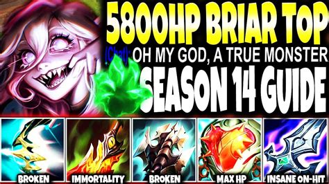 BaLoRi: New Buffed Briar Season 14 MAX HP BUILD GUIDE: 5800+HP ...