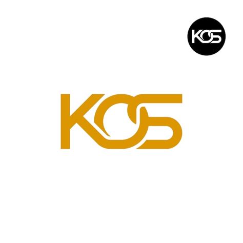 Premium Vector | Letter kos monogram logo design