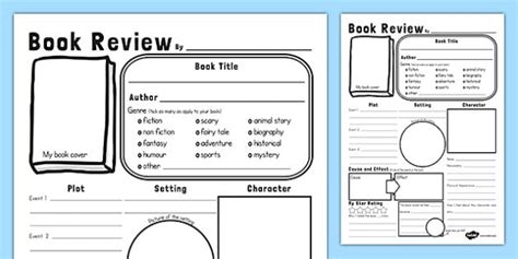 Book review template ks2 image by Noelle Smallman on Teaching Stuff | Book review template ...