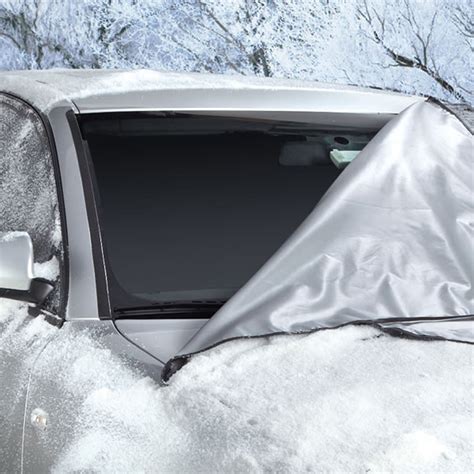 Weathershield Windshield Wrap - Car Snow Cover - All Weather Magnetic Wrap - (Silver) - Walmart.com