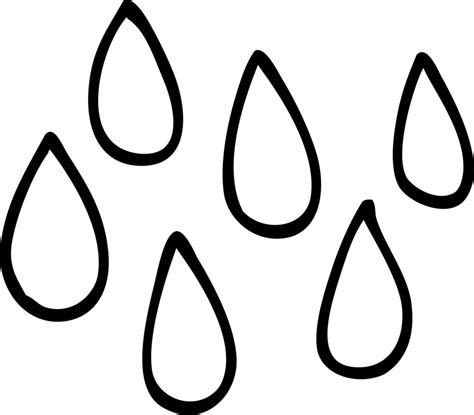 line drawing cartoon rain drops 12172576 Vector Art at Vecteezy