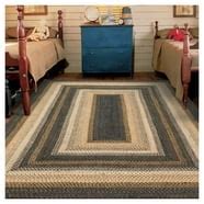 Homespice Kingston 5' x 8' Oval Multicolor Braided Rug Living Room, Bedroom And Dining Room Rug ...