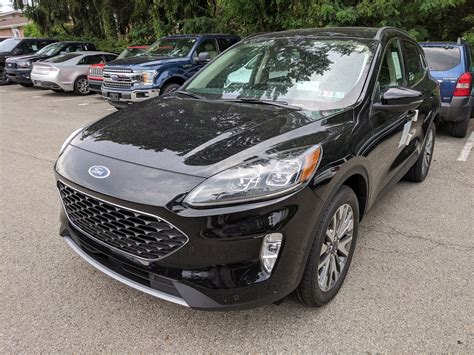 New 2020 Ford Escape Titanium in Agate Black Metallic | Greensburg, PA | #F03497