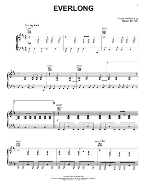 Everlong | Sheet Music Direct