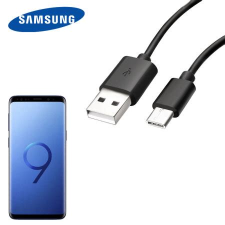 Official Samsung USB-C Galaxy S9 Fast Charging Cable - Black