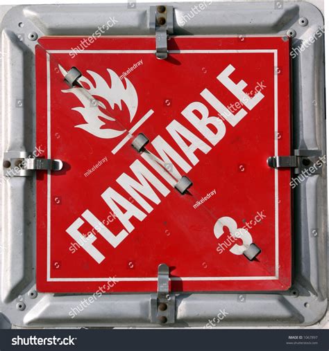 Dot/Imo Hazardous Materials Placards "Flammable 3" Stock Photo 1067897 ...