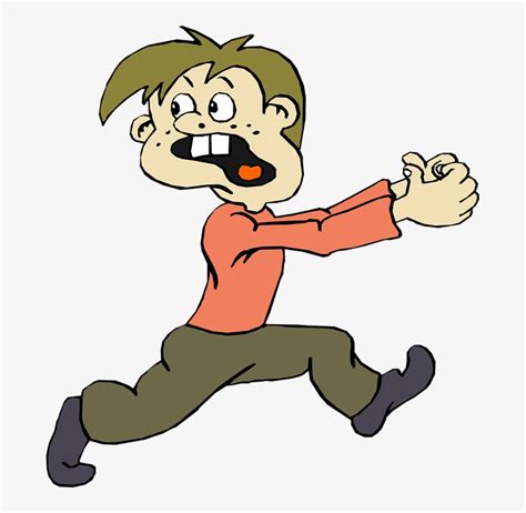 People Running Scared Png - Cartoon Man Running Scared - 563x600 PNG ...