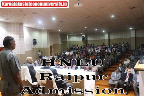 HNLU Raipur Admission 2024 {Today} Application, Eligibility, Courses ...