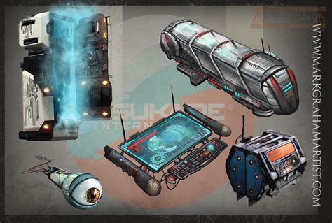 G-Hamm - sci fi items and weapons concept art!